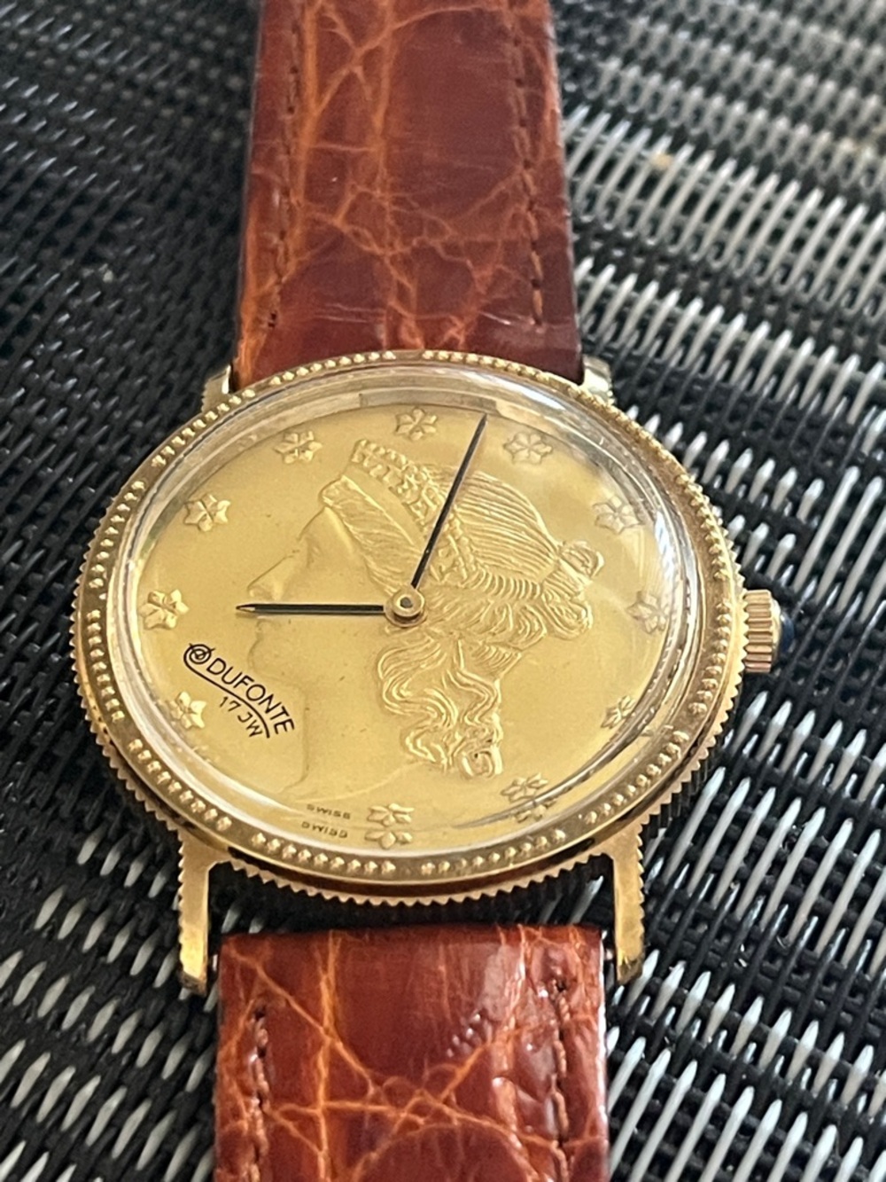 Lucien Piccard Gold Coin Dial mechanical watch .